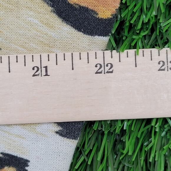 Vintage 90s Leopard AOP Sweatshirt Women M/L 22x20 Baggy USA - Picture 9 of 13